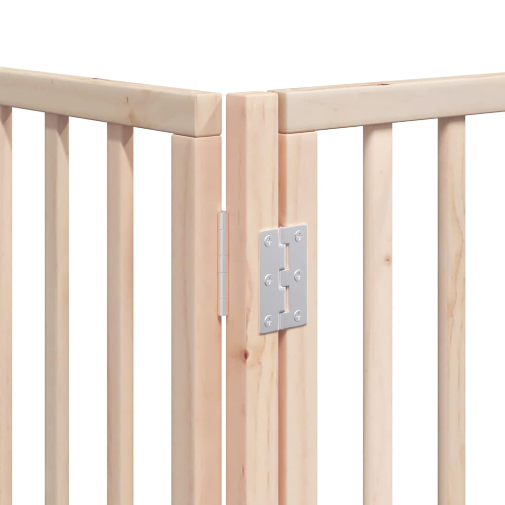 Zábrana pro psy s dvířky skládací 12 panelů 600 cm topol