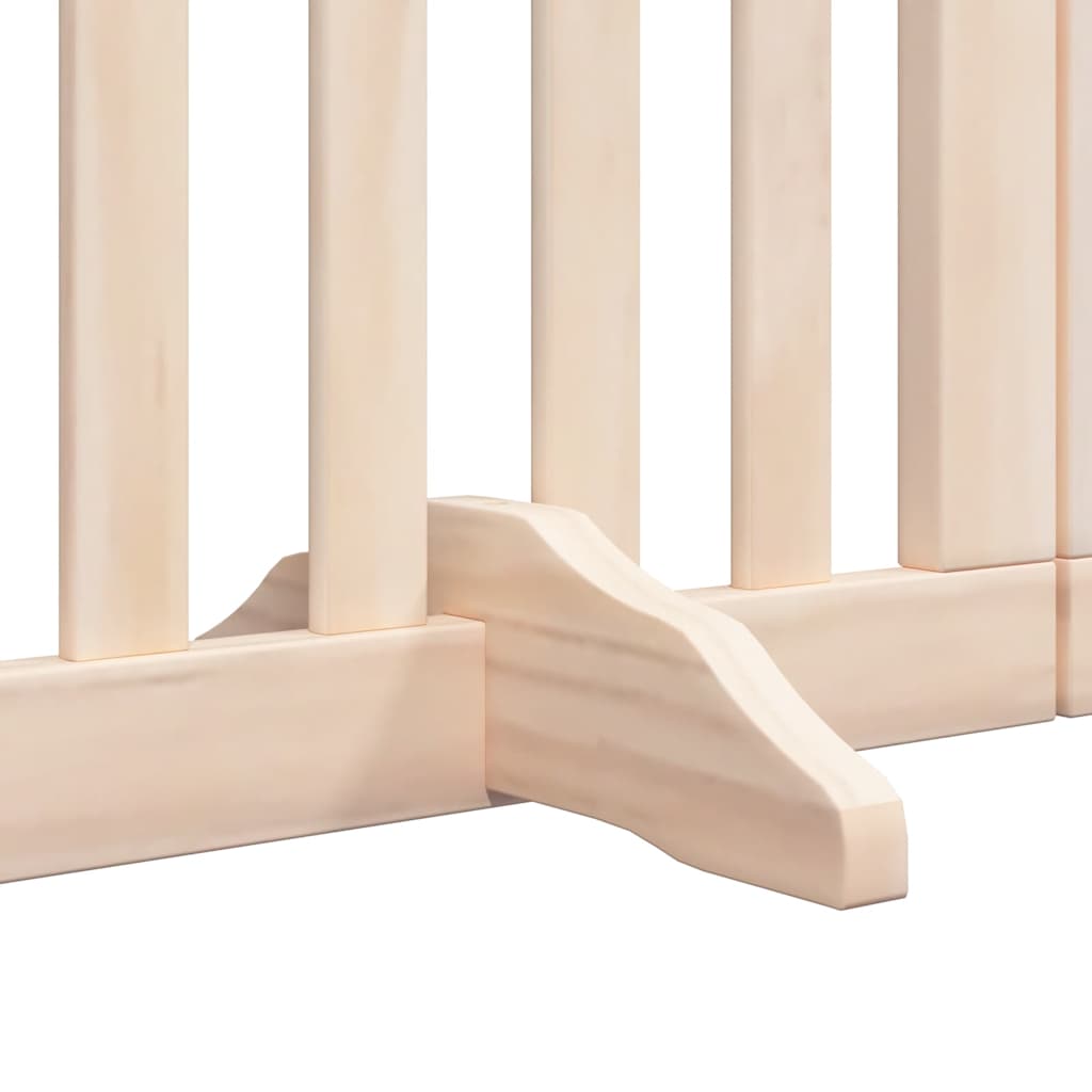 Zábrana pro psy s dvířky skládací 15 panelů 750 cm topol