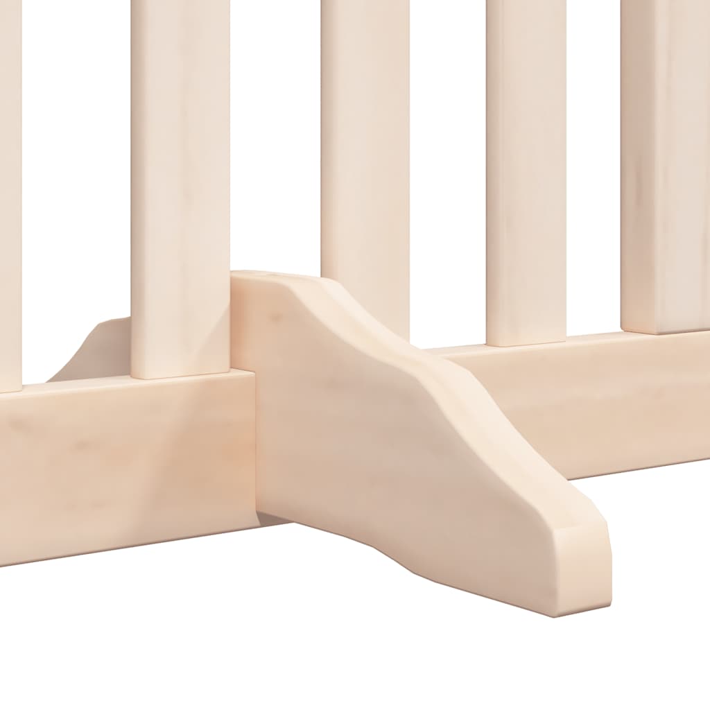 Zábrana pro psy s dvířky skládací 8 panelů 640 cm topol