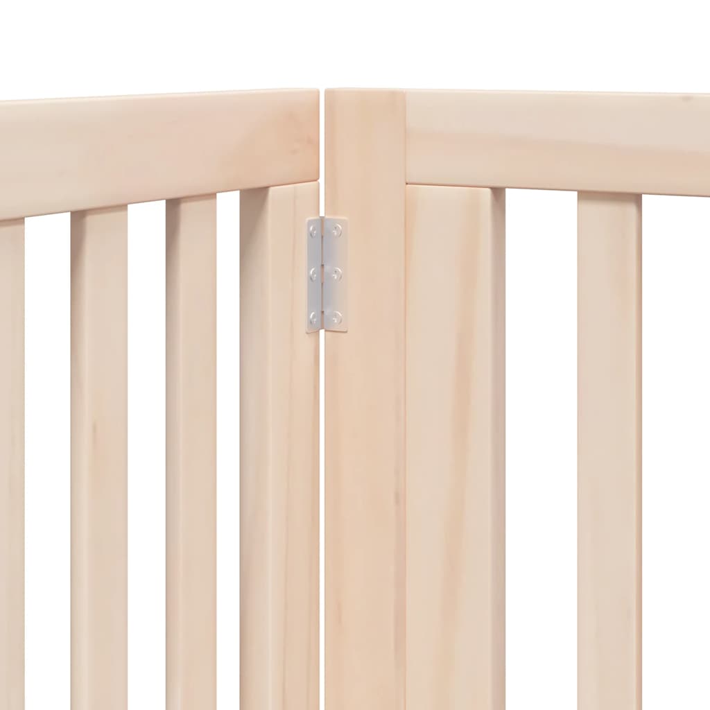 Zábrana pro psy s dvířky skládací 12 panelů 960 cm topol