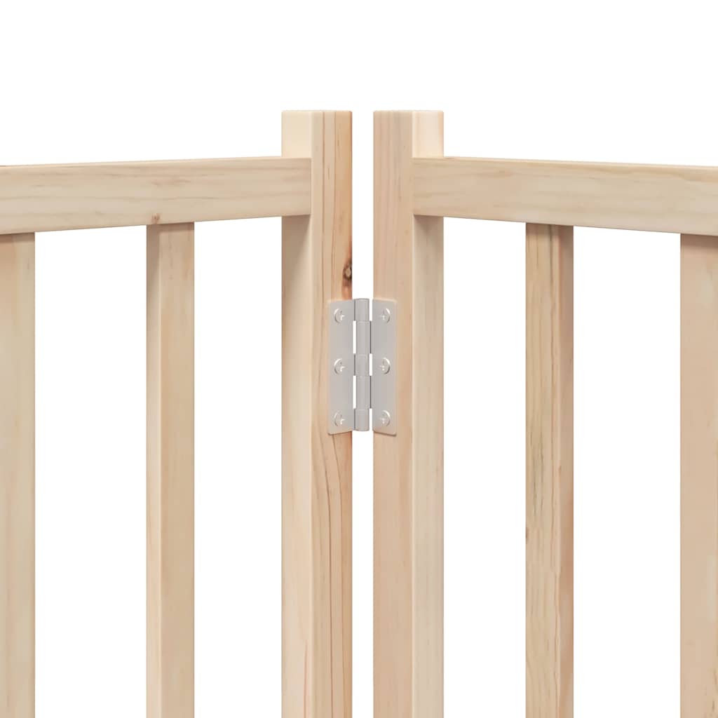 Zábrana pro psy s dvířky skládací 12 panelů 960 cm topol