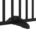 Načíst obrázek do prohlížeče galerie, Zábrana pro psy s dvířky skládací 6 panelů černá 480 cm topol
