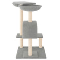 Načíst obrázek do prohlížeče galerie, Škrabadlo pro kočky se škrabacími sloupky světle šedé 82 cm

