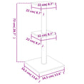Načíst obrázek do prohlížeče galerie, Škrabadlo pro kočky se sisalovými sloupky tmavě šedé 73 cm
