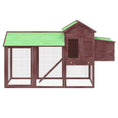 Načíst obrázek do prohlížeče galerie, Kurník moka 193 x 65 x 117 cm masivní borové dřevo

