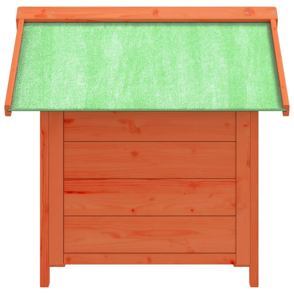 Psí bouda hnědá 65 x 65 x 61,5 cm masivní borové dřevo