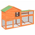 Načíst obrázek do prohlížeče galerie, Králíkárna 185,5 x 60,5 x 109,5 cm masivní jedlové dřevo
