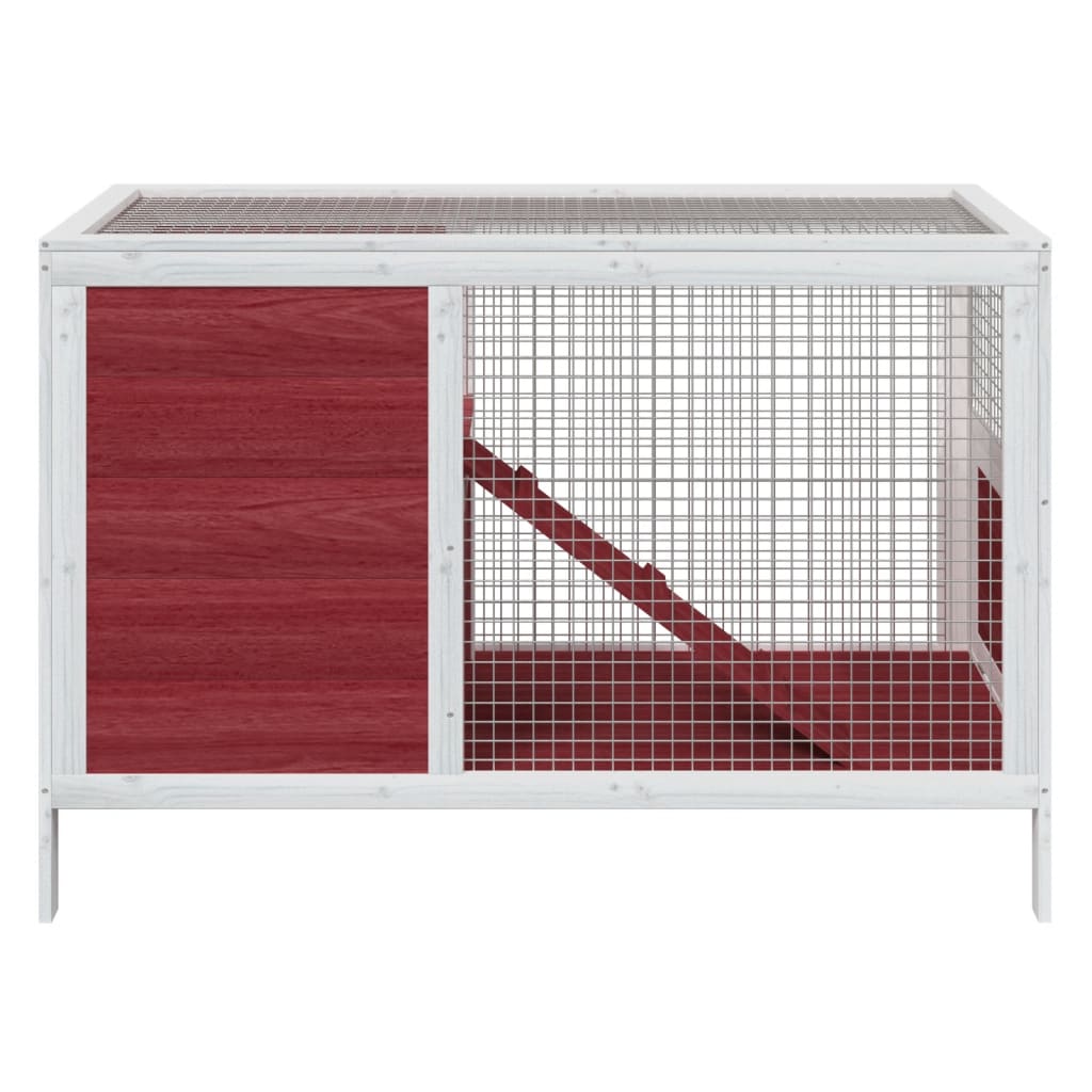 Králíkárna moka 103 x 44 x 69,5 cm masivní borové dřevo
