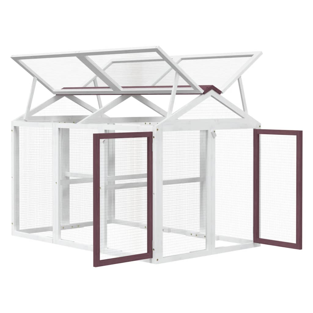 Výběh moka 141 x 94 x 104 cm masivní borové dřevo