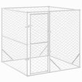 Načíst obrázek do prohlížeče galerie, Venkovní psí kotec stříbrný 2 x 2 x 2 m pozinkovaná ocel
