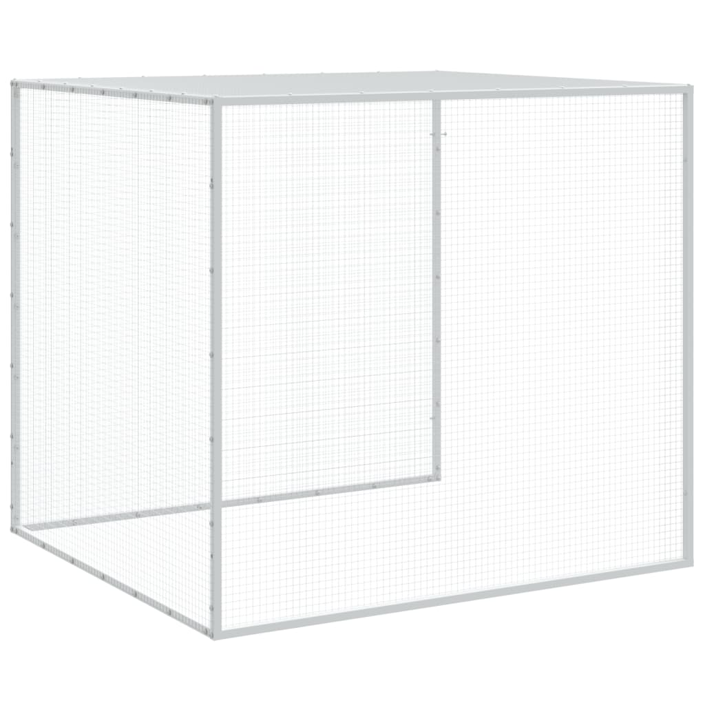 Klec pro kuřata se střechou antracitová 803 x 98 x 90 cm ocel