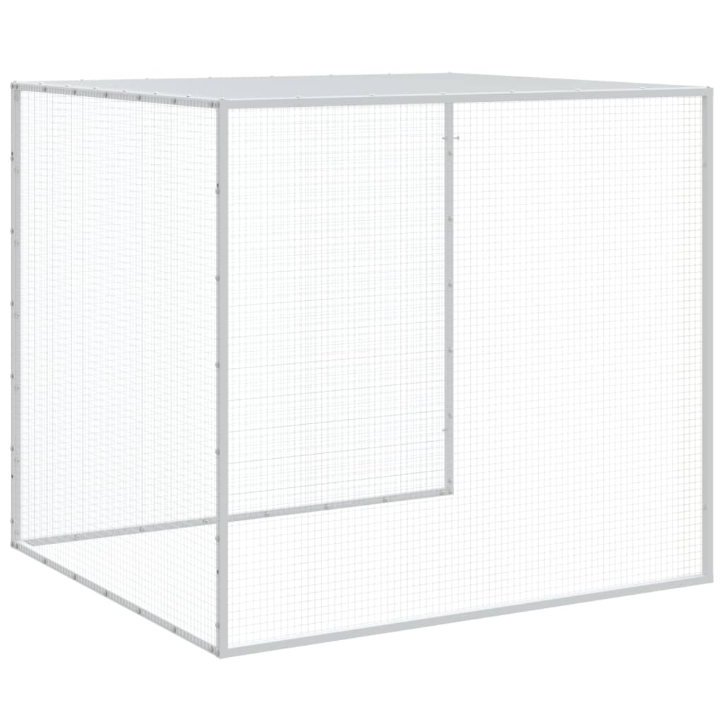 Klec pro kuřata se střechou antracitová 1 003 x 98 x 90 cm ocel