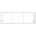 Načíst obrázek do prohlížeče galerie, Venkovní psí kotec stříbrný 2 x 6 x 2 m pozinkovaná ocel
