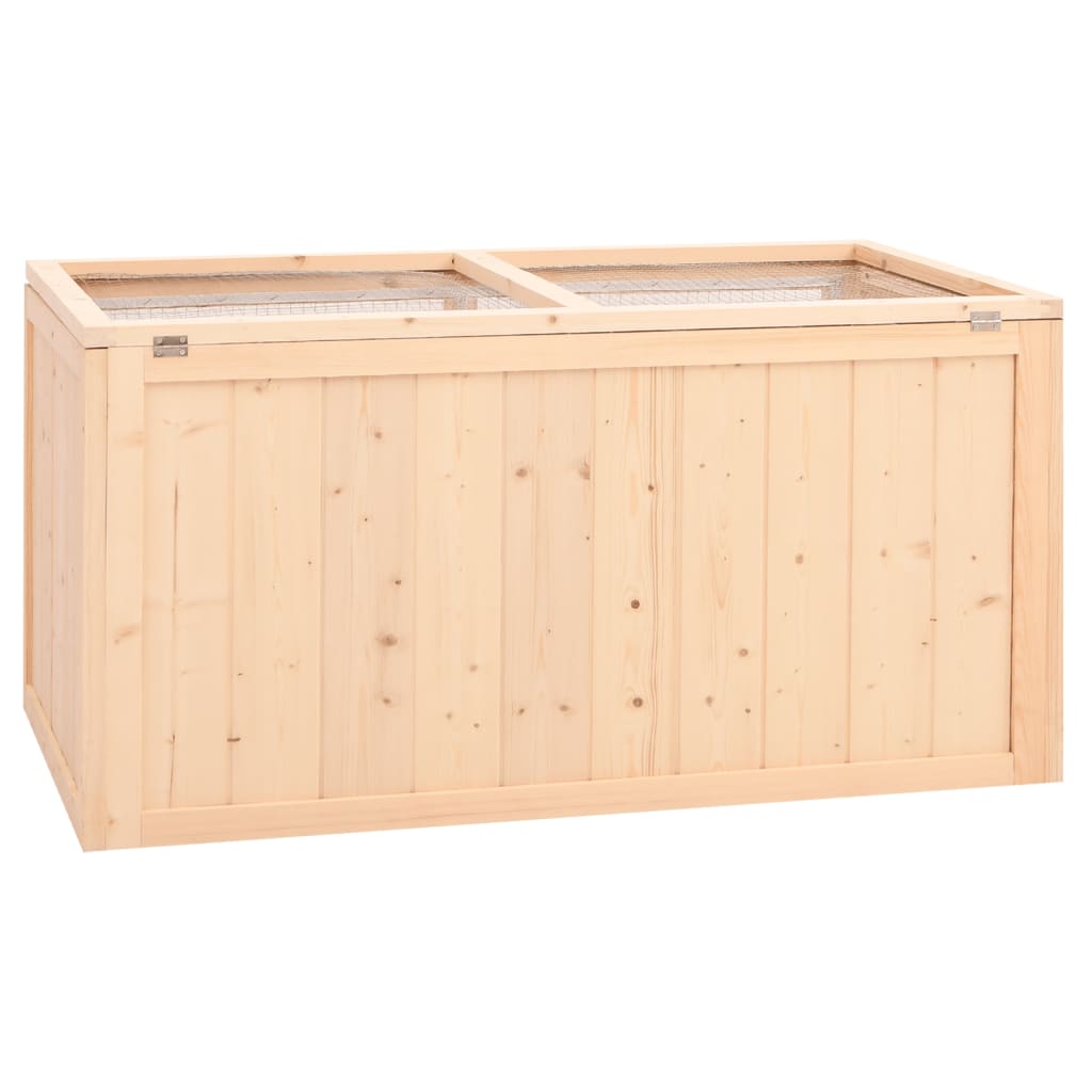 Klec pro křečky 89,5 x 45 x 45 cm masivní jedlové dřevo