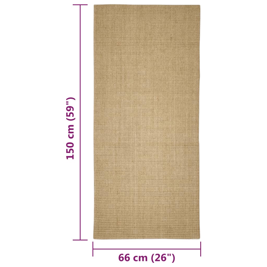 Sisalový koberec pro škrabací sloupek 66 x 150 cm