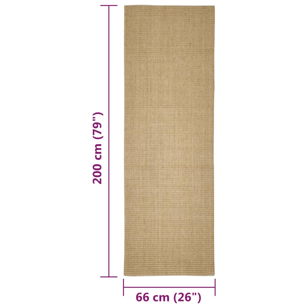 Sisalový koberec pro škrabací sloupek 66 x 200 cm