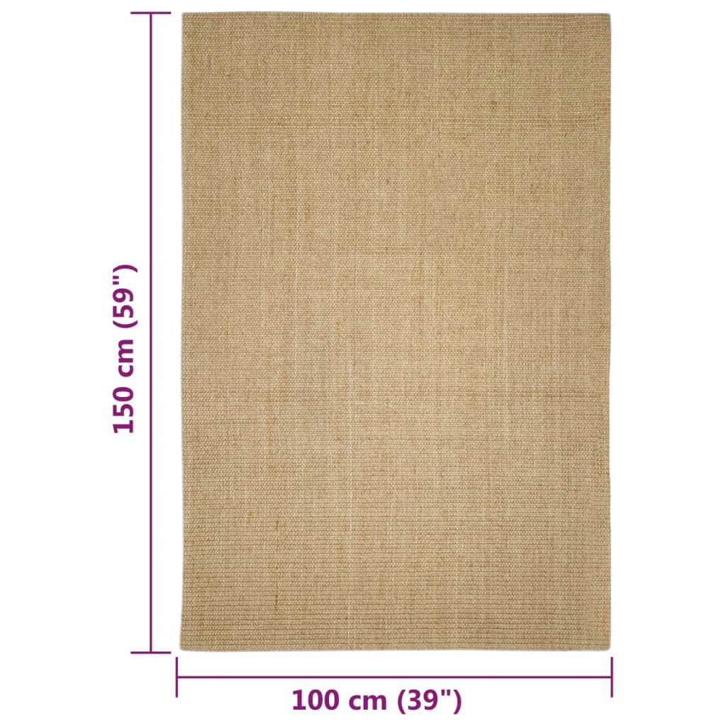 Sisalový koberec pro škrabací sloupek 100 x 150 cm
