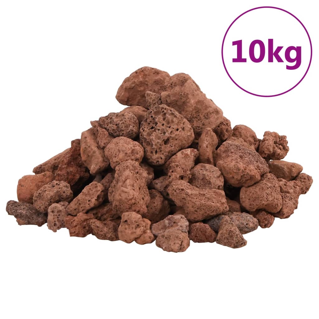 Sopečné kameny 10 kg červené 1–2 cm