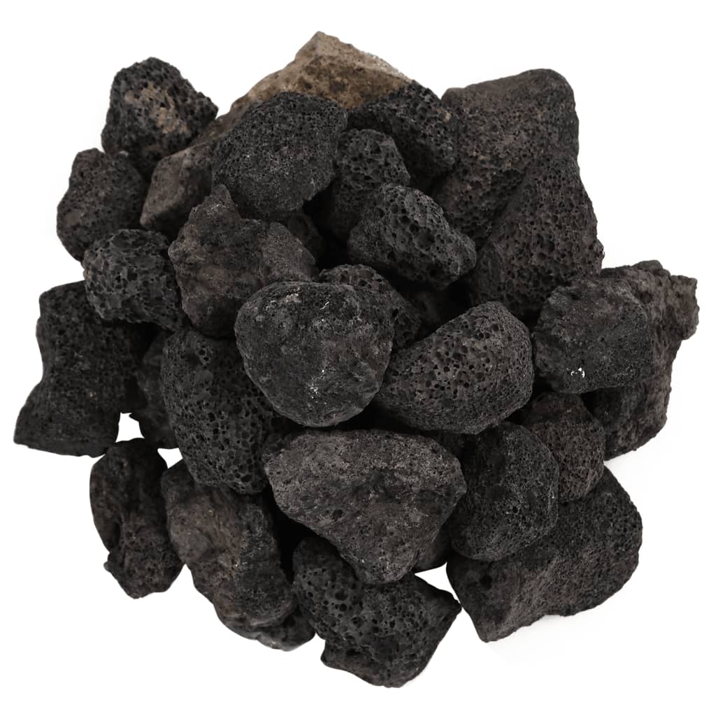 Sopečné kameny 25 kg černé 3–5 cm
