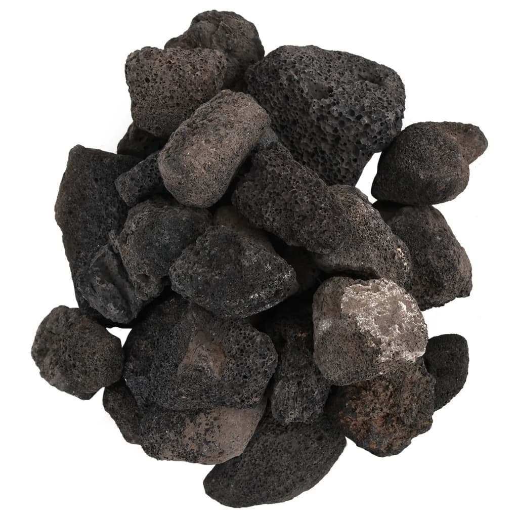 Sopečné kameny 10 kg černé 5–8 cm