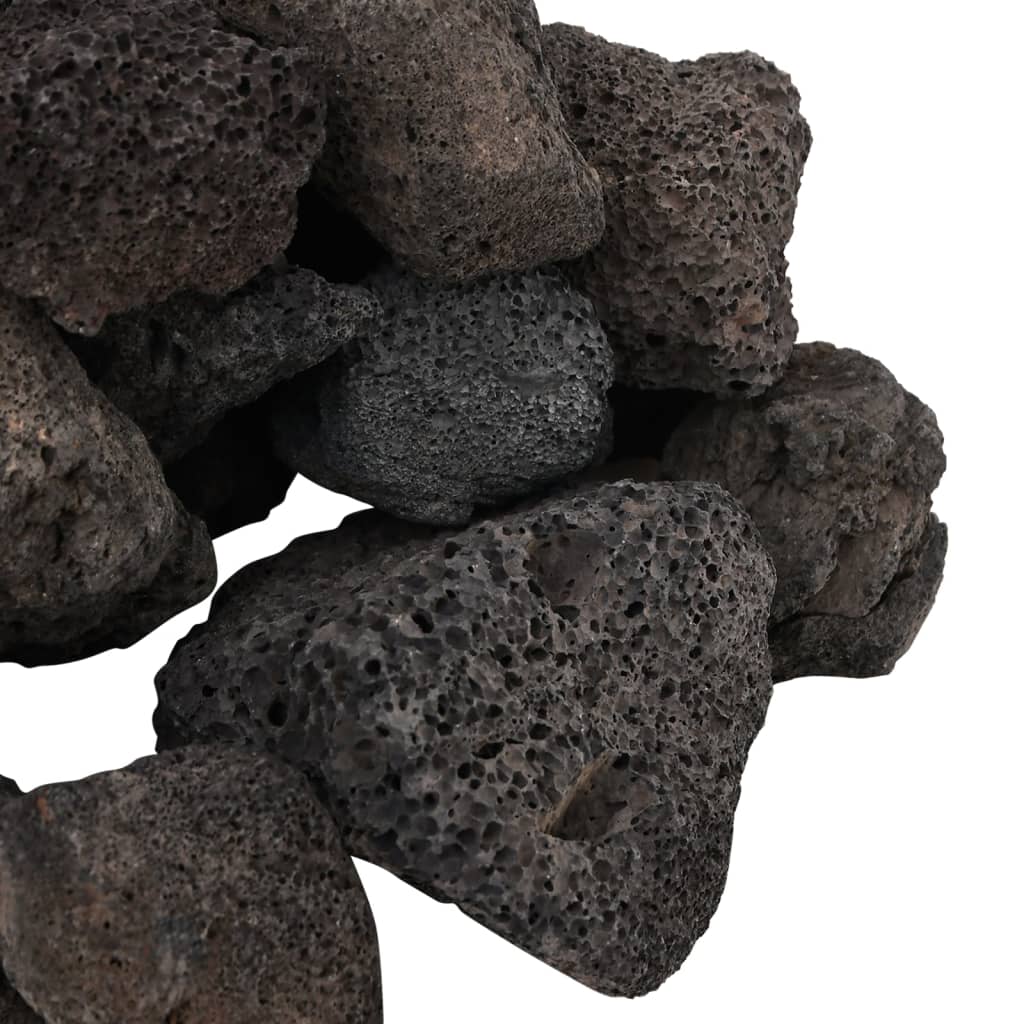 Sopečné kameny 10 kg černé 5–8 cm
