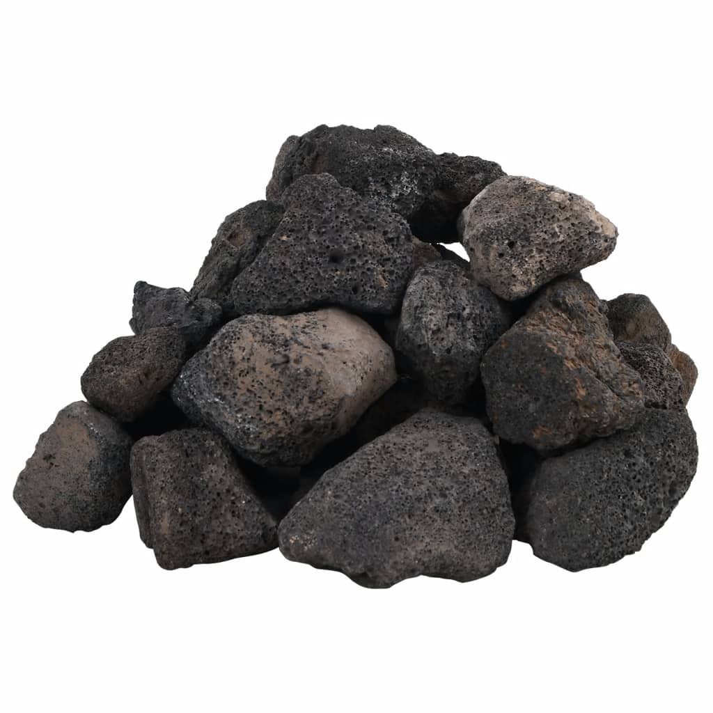 Sopečné kameny 25 kg černé 5–8 cm