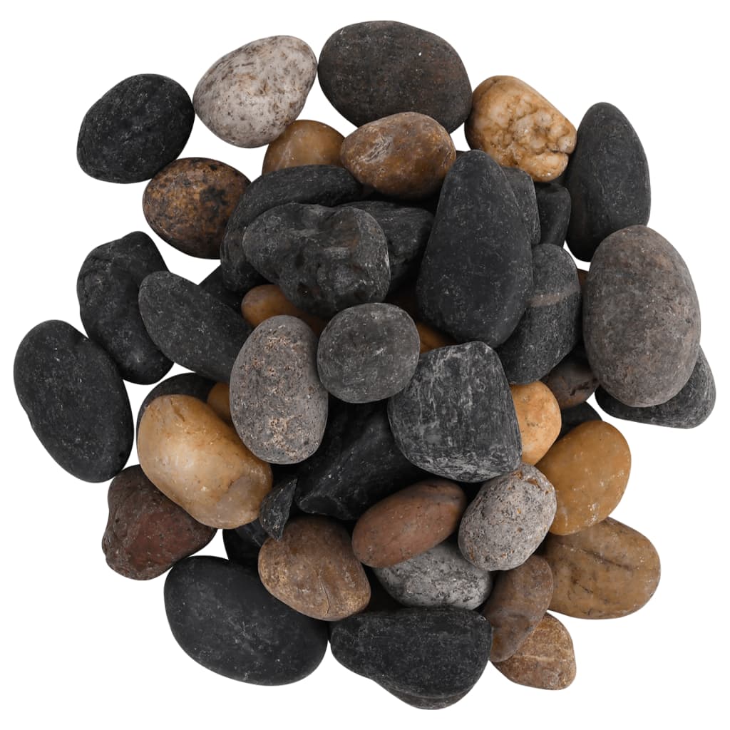 Leštěné oblázky 10 kg mix barev 5–8 cm