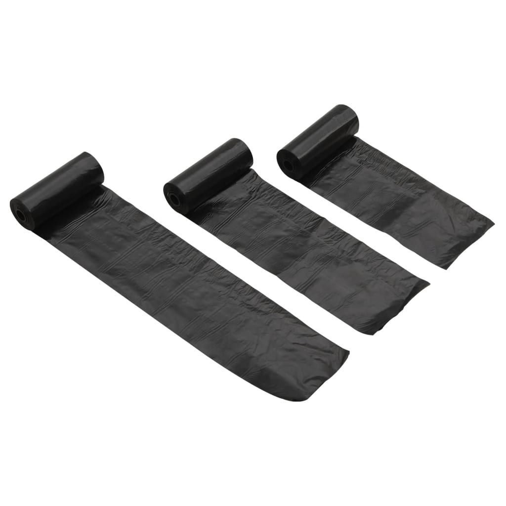 Sáčky na psí exkrementy 750 ks černé 30 x 20 cm PE