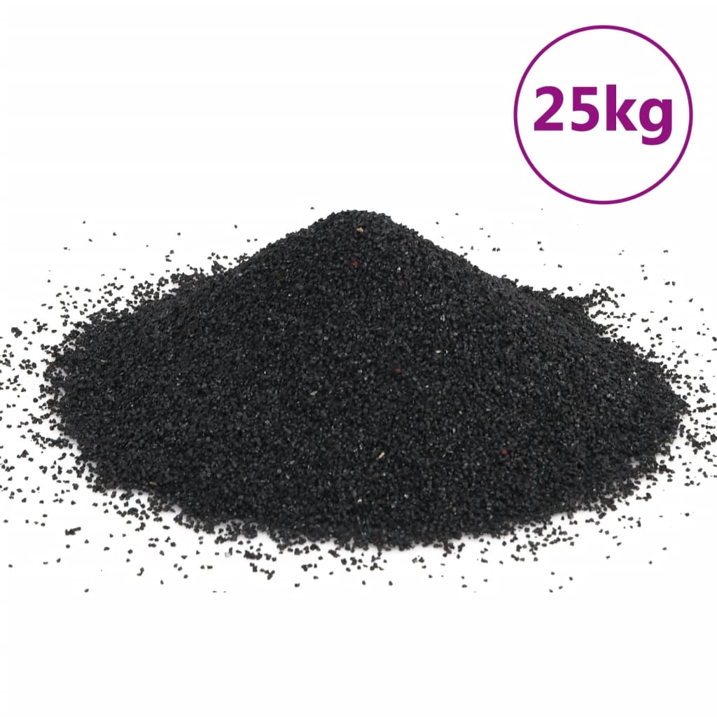 Akvarijní písek 25 kg černý 0,2–2 mm