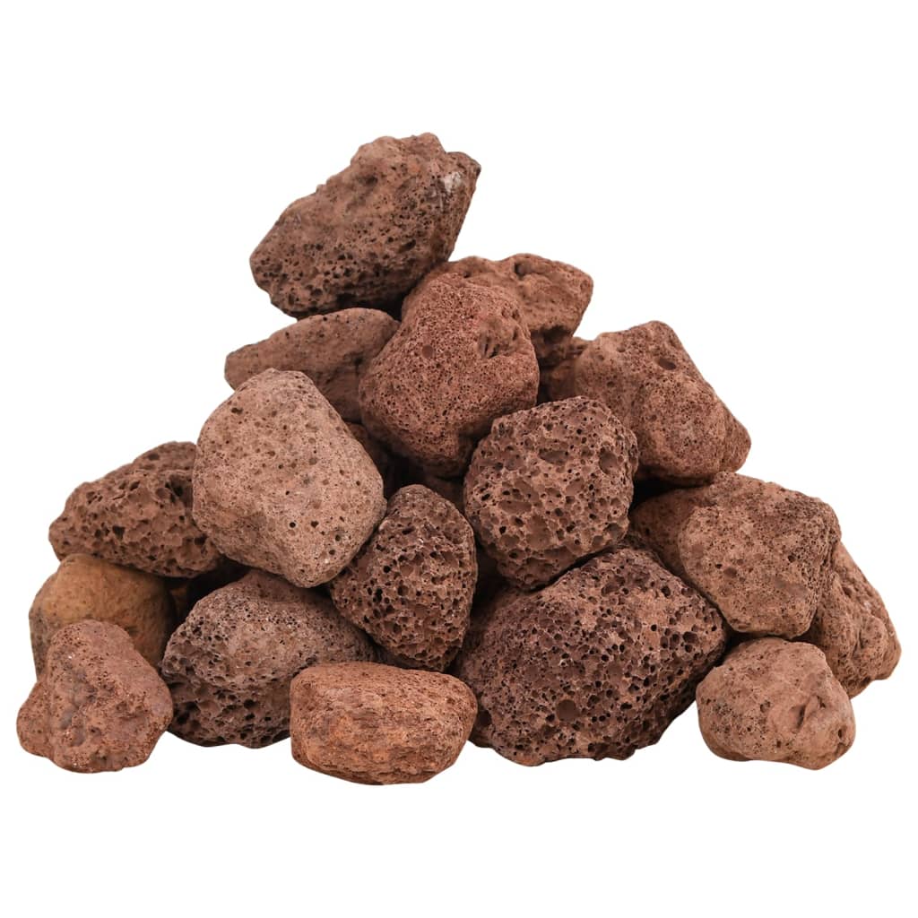 Sopečné kameny 10 kg červené 3–5 cm