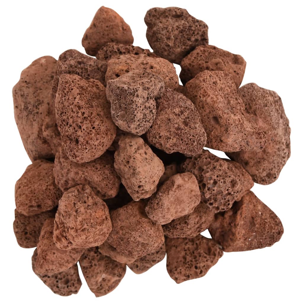 Sopečné kameny 10 kg červené 3–5 cm