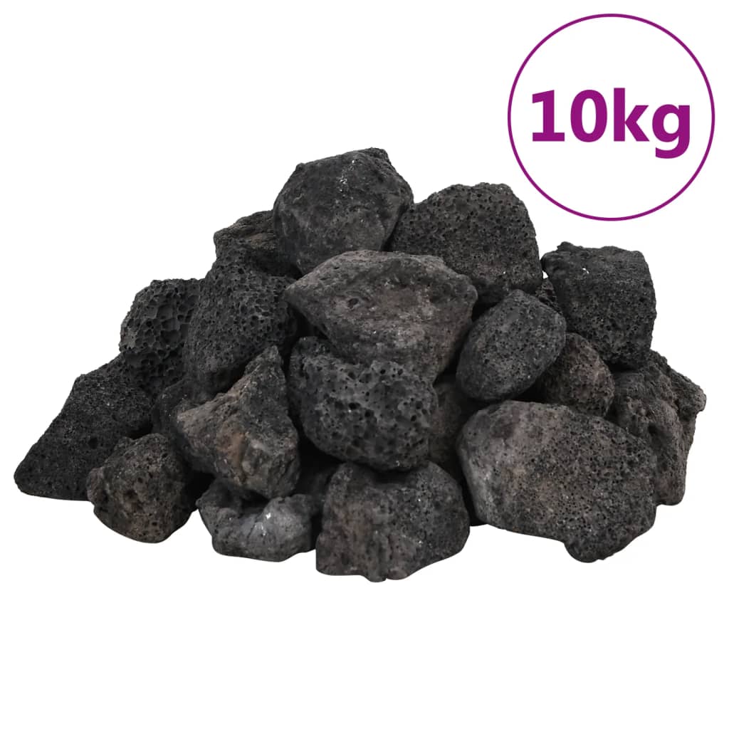 Sopečné kameny 10 kg černé 3–5 cm