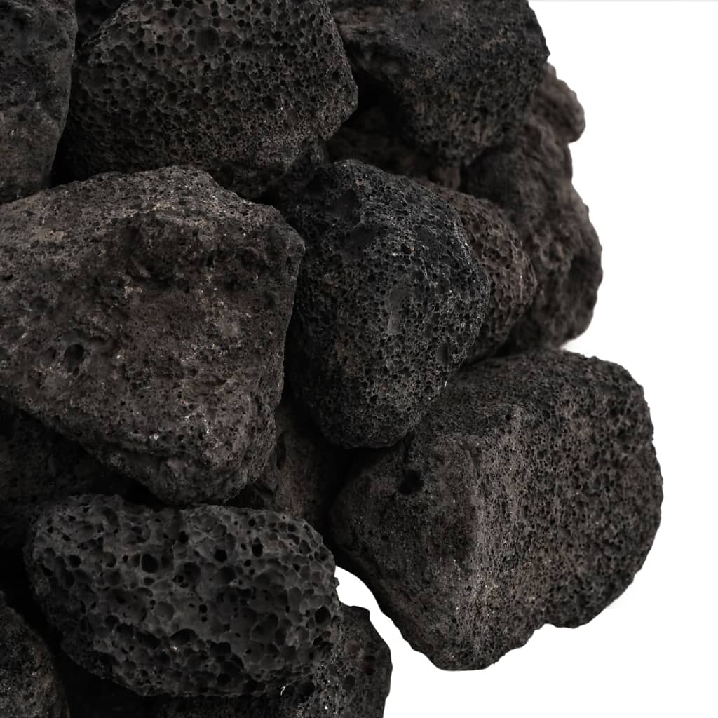 Sopečné kameny 10 kg černé 3–5 cm