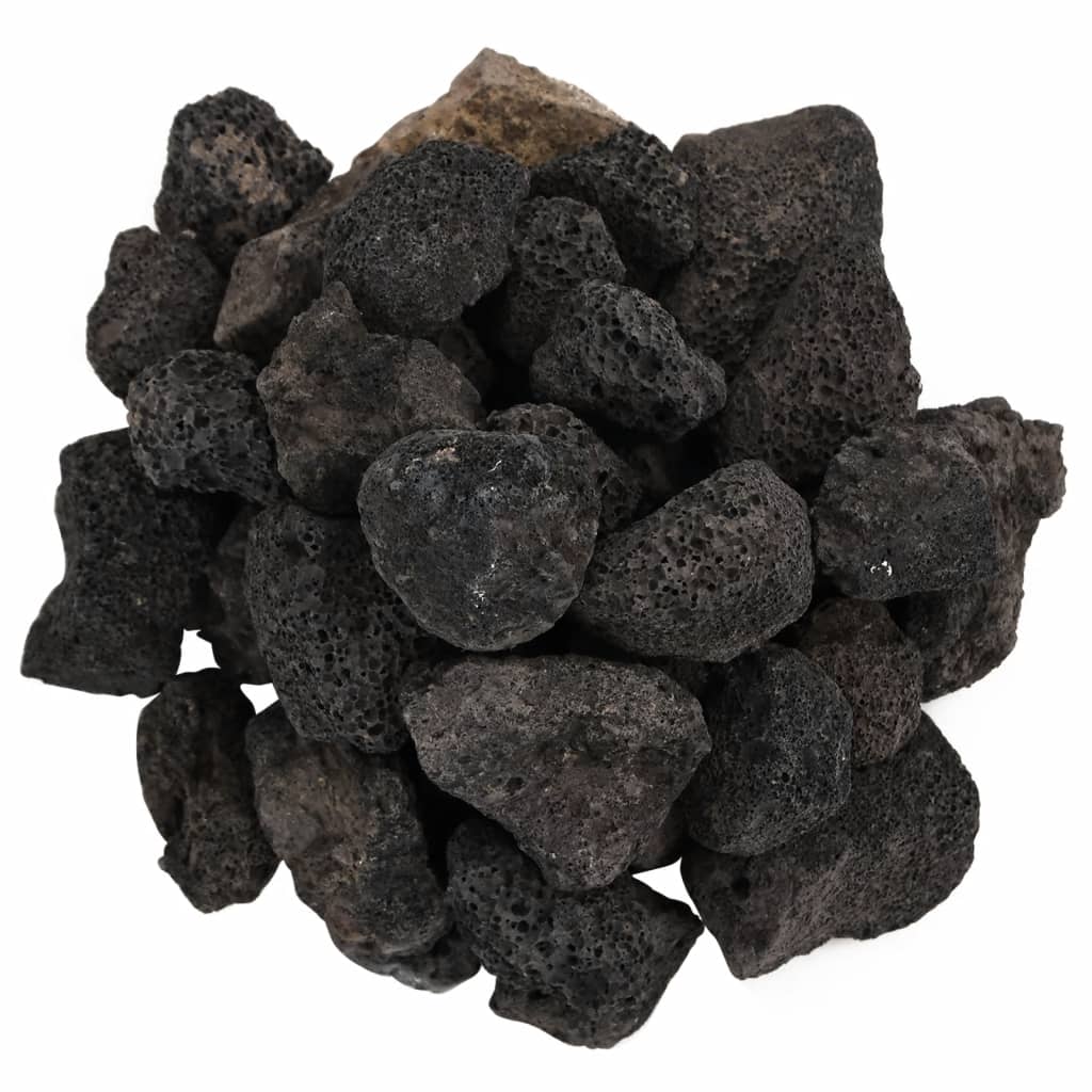 Sopečné kameny 25 kg černé 3–5 cm