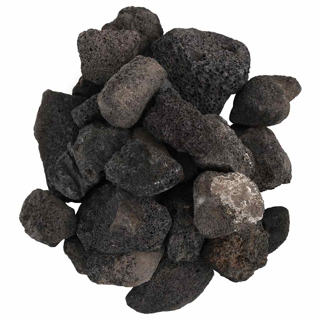 Sopečné kameny 10 kg černé 5–8 cm