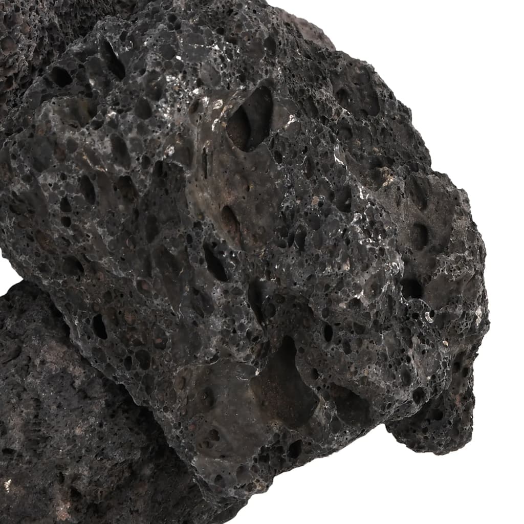 Sopečné kameny 10 kg černé 10–30 cm