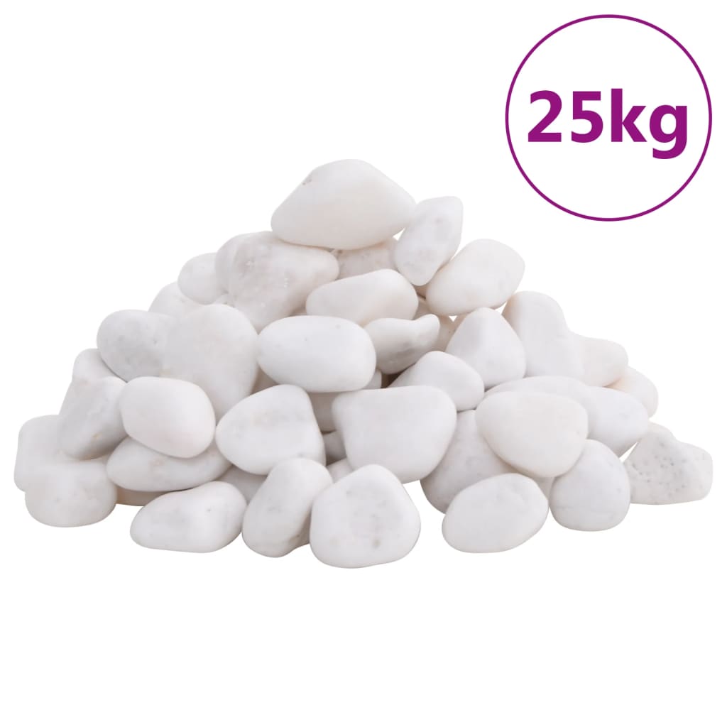 Leštěné oblázky 25 kg černé 2–5 cm