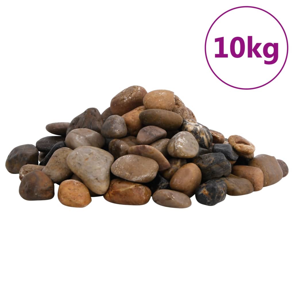 Leštěné oblázky 10 kg mix barev 2–5 cm