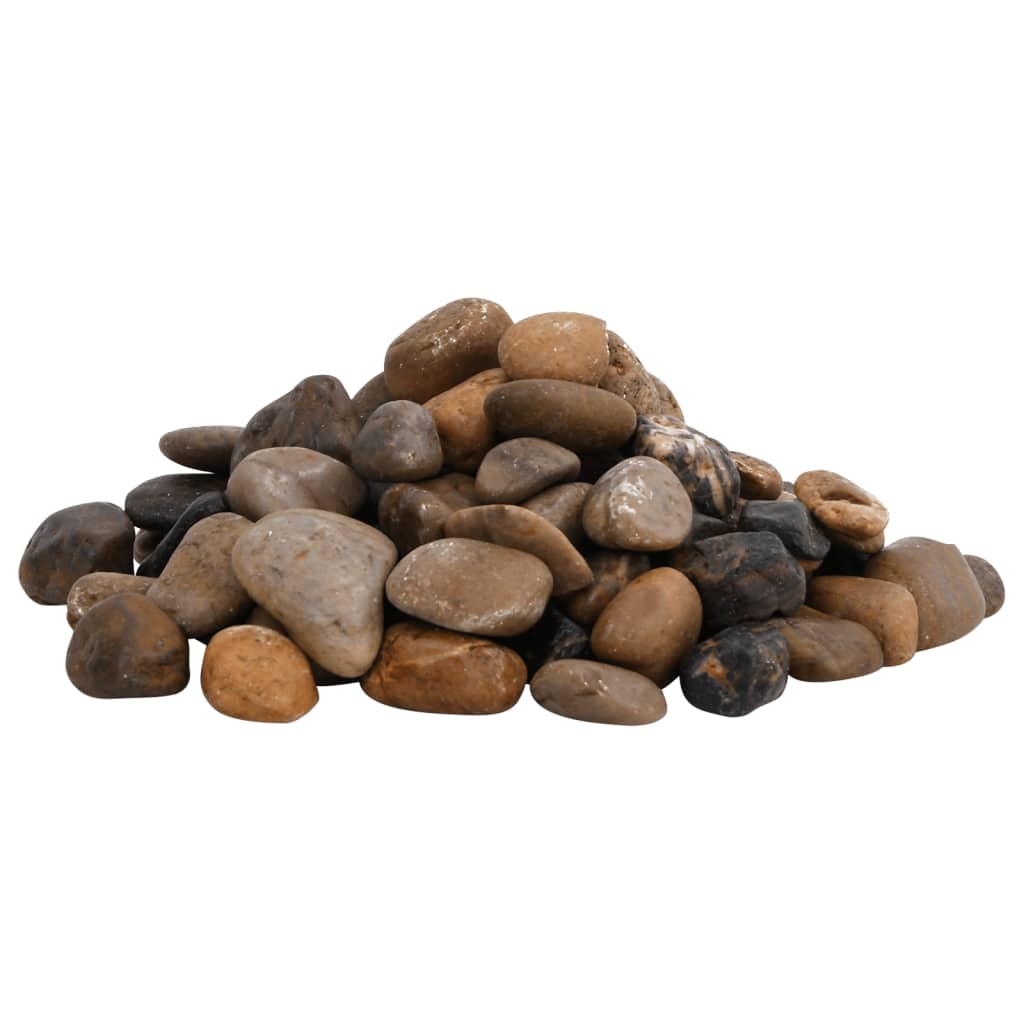 Leštěné oblázky 25 kg mix barev 2–5 cm
