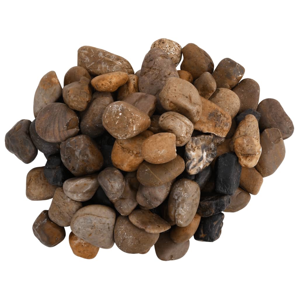 Leštěné oblázky 25 kg mix barev 2–5 cm