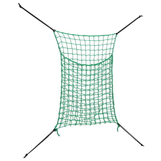 Sítě na seno 2 ks obdélníkové zelené 200 x 120 cm PP