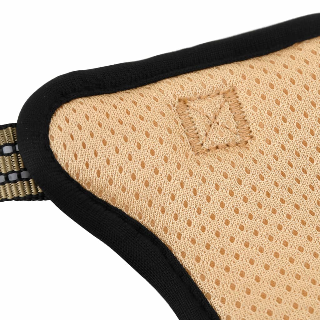 Postroj pro psy s vodítkem a obojkem nastavitelný hnědý XL