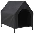 Načíst obrázek do prohlížeče galerie, Domeček pro domácí zvířata Černá 110 x 75 x 90 cm Ocel
