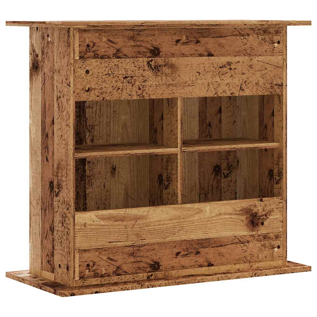 Stojan na akvárium old wood 81 x 36 x 73 cm kompozitní dřevo