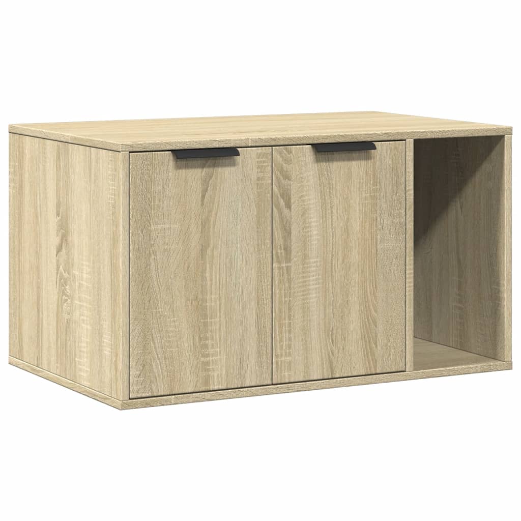 Skříňka na kočičí záchod dub sonoma 80x50x45cm kompozitní dřevo