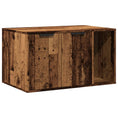 Načíst obrázek do prohlížeče galerie, Skříňka na kočičí záchod old wood 80x50x45 cm kompozitní dřevo
