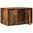 Načíst obrázek do prohlížeče galerie, Skříňka na kočičí záchod old wood 80x50x45 cm kompozitní dřevo
