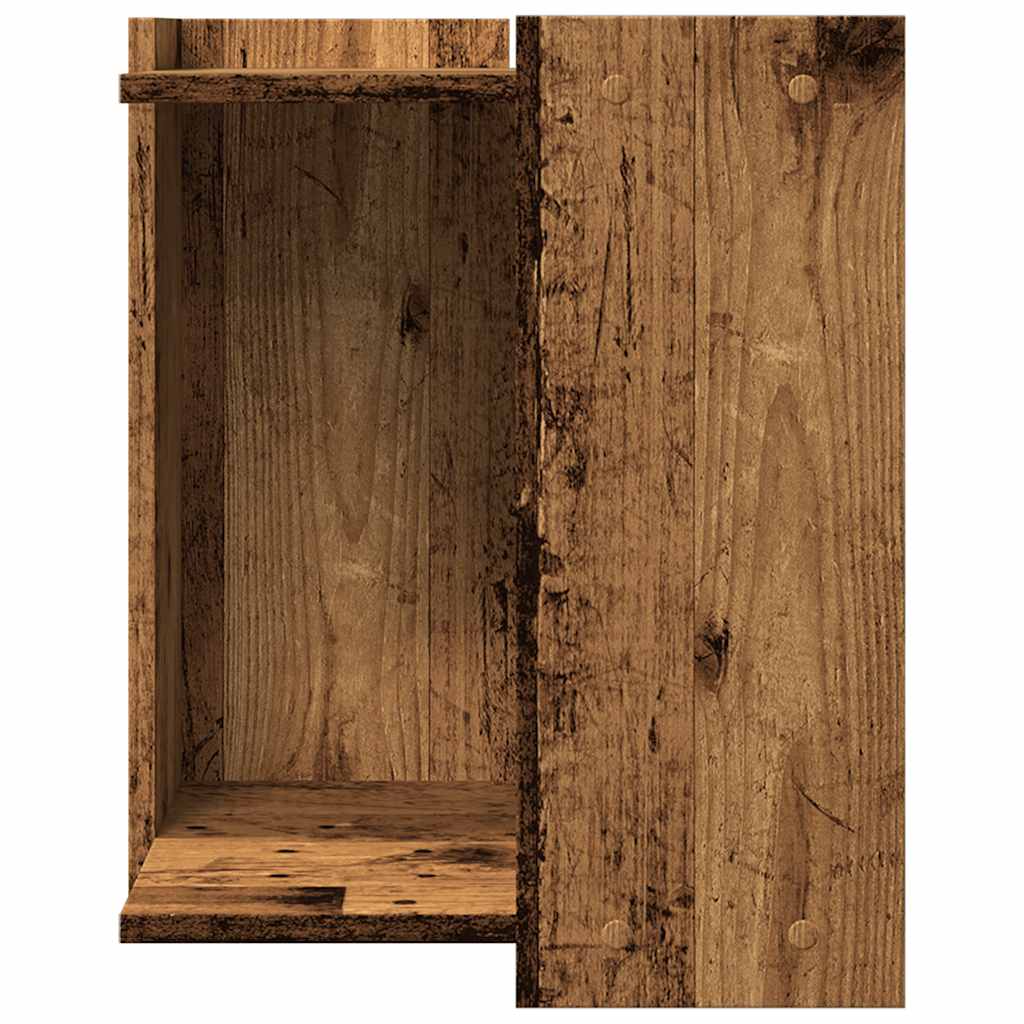 Skříňka na kočičí záchod old wood 42x42x51 cm kompozitní dřevo