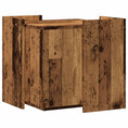 Načíst obrázek do prohlížeče galerie, Skříňka na kočičí záchod old wood 53x53x51 cm kompozitní dřevo
