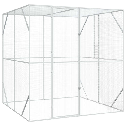 Ptačí klec Antracit 209 x 202 x 214 cm Pozinkovaná ocel